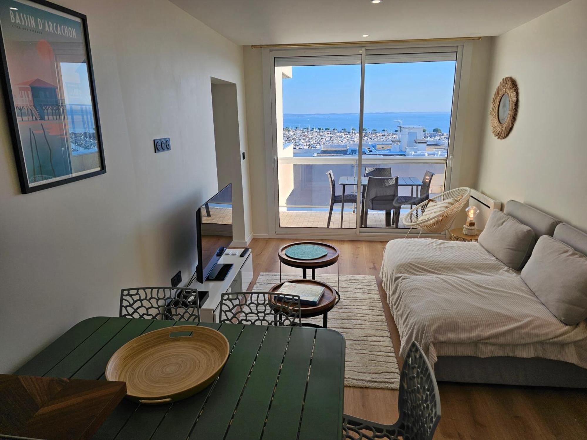 Апартаменты Vue Panoramique Sur Bassin,Piscine Et Terrasse Аркашон Экстерьер фото